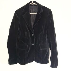 Theory Black Velvet Blazer